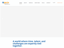 Tablet Screenshot of expertsrecruitment.com